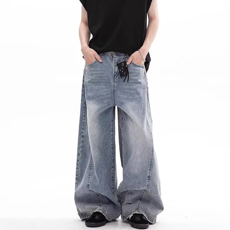Unisex Classic Denim Jeans Loose Fit Daily Outdoor Wear - Image 2