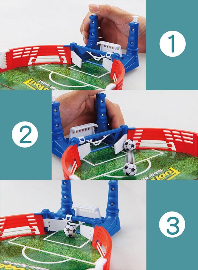 YelaJoy Mini Table Sports Football Soccer Arcade Party Games Double Battle Interactive Toys for Children Kids Adults Board Game - Image 2