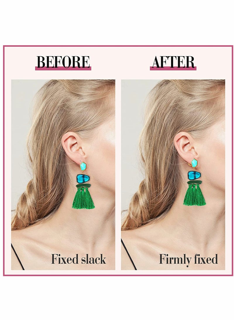KASTWAVE Earring Backs, Jumbo Earring Backs Large Earring Backs Secure Earring Lifters Backs Adjustable Earring Backs for Droopy Ear Heavy Support 8 Pieces (Gold,9 mm) - Image 4