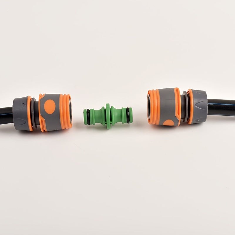 6Pcs 1/2 Inch Garden Lawn Irrigation Hose Connector Kit ABS Water Fitting Dual Connector Extension Quick Connector - Image 5