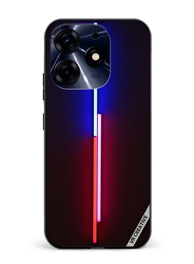 VR CREATIVE Protective Case Cover For Tecno Spark 10 Pro Lights Design Multicolour - Image 1