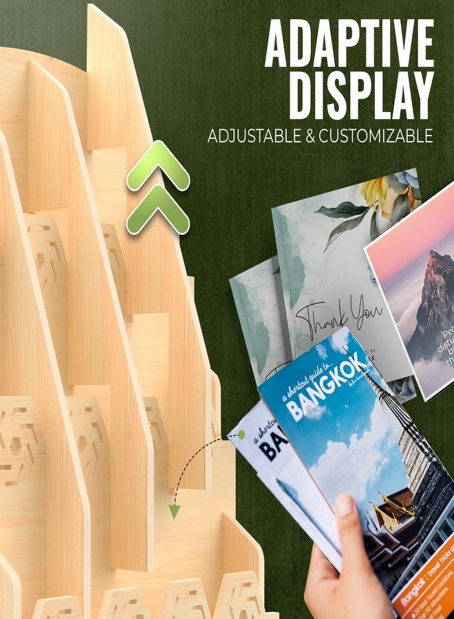 HOTCAN Bookmark Holder for 2.2'' Bookmarks - Bookmark Display Stand for Vendors with Customizable Space - Simple Installation, Mobile-Friendly Display for Craft Fairs, Vendor Booths & Shops - Image 4