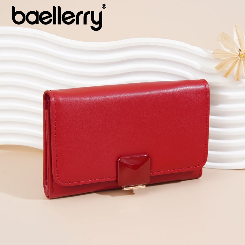 New Arrival Women''s Wallet baellerry Fashionable Korean Style Multi-Card Zipper Coin Purse Mid-Long Three-Fold Wallet - Image 3