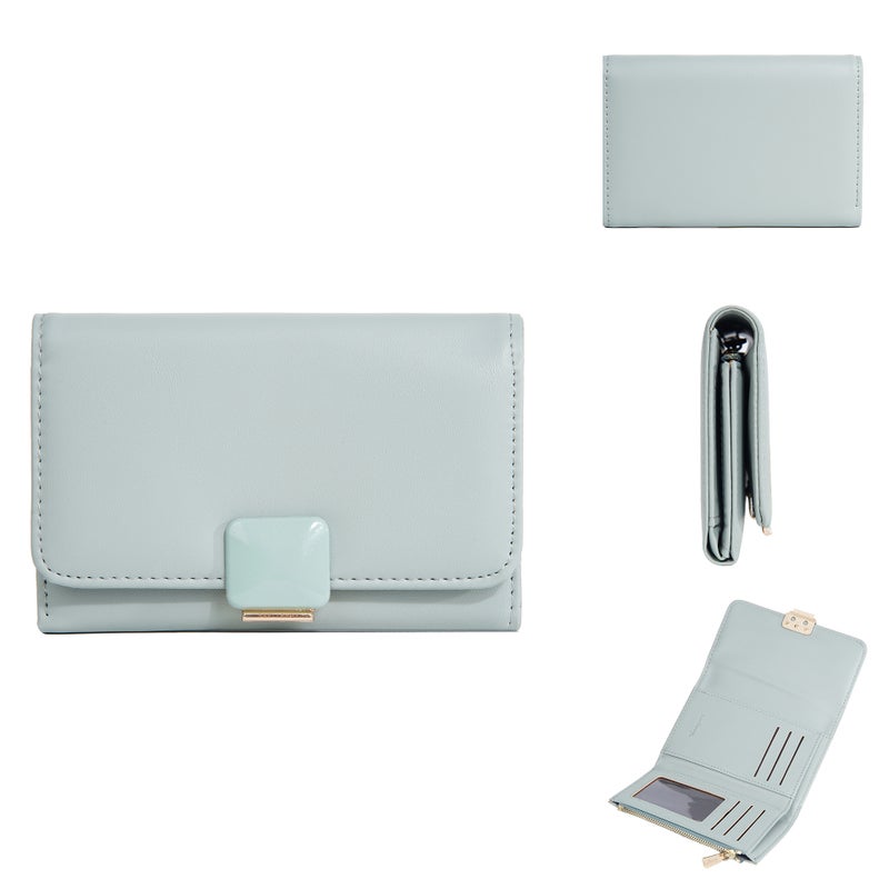 New Arrival Women''s Wallet baellerry Fashionable Korean Style Multi-Card Zipper Coin Purse Mid-Long Three-Fold Wallet - Image 1