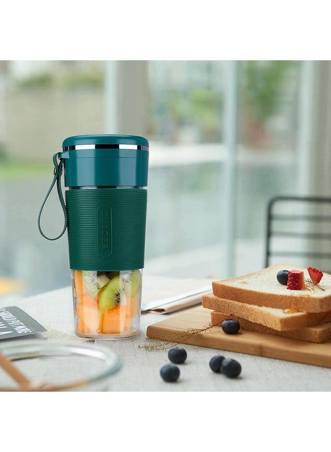 ECVV 450 ML Portable Blender, Juicer Cup, USB Rechargeable Four Blades, Smoothie Maker Fruit Shake Personal Mini Juicer Blender - Image 5