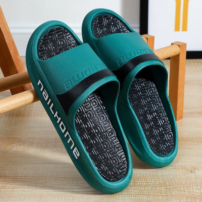 Slippers For Men, Outdoor Wear, Indoor Home, Non-Slip Bathroom Bathing, Student Thick-Soled Men'S Sandals, Wear-Resistant Couples - Image 4