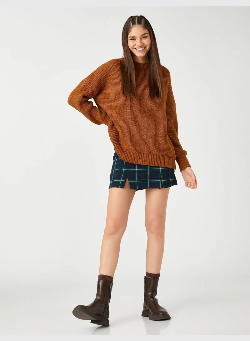 KOTON Knitted Sweater Crew Neck Long Sleeve