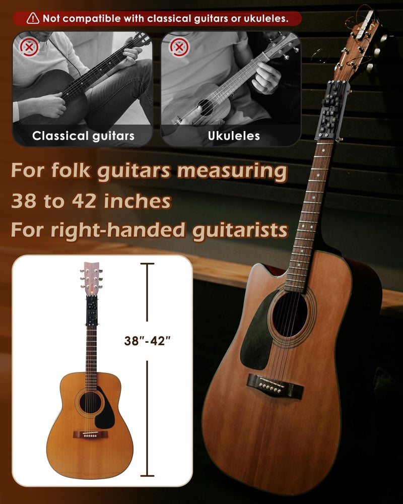 FAITIO Guitar Chord Presser, Guitar Chords Trainer for Beginners and Arthritis Player, From Pain to Play - The Arthritis-Friendly Chord Tool, No More Sore Fingers - Chord Helper for Beginners - Image 4