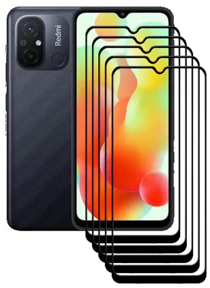أكاليكس 5 قطع، حماية شاشة،  لهاتف شاومي ريدمي 12C  ، جودة ممتازة. - Image 1