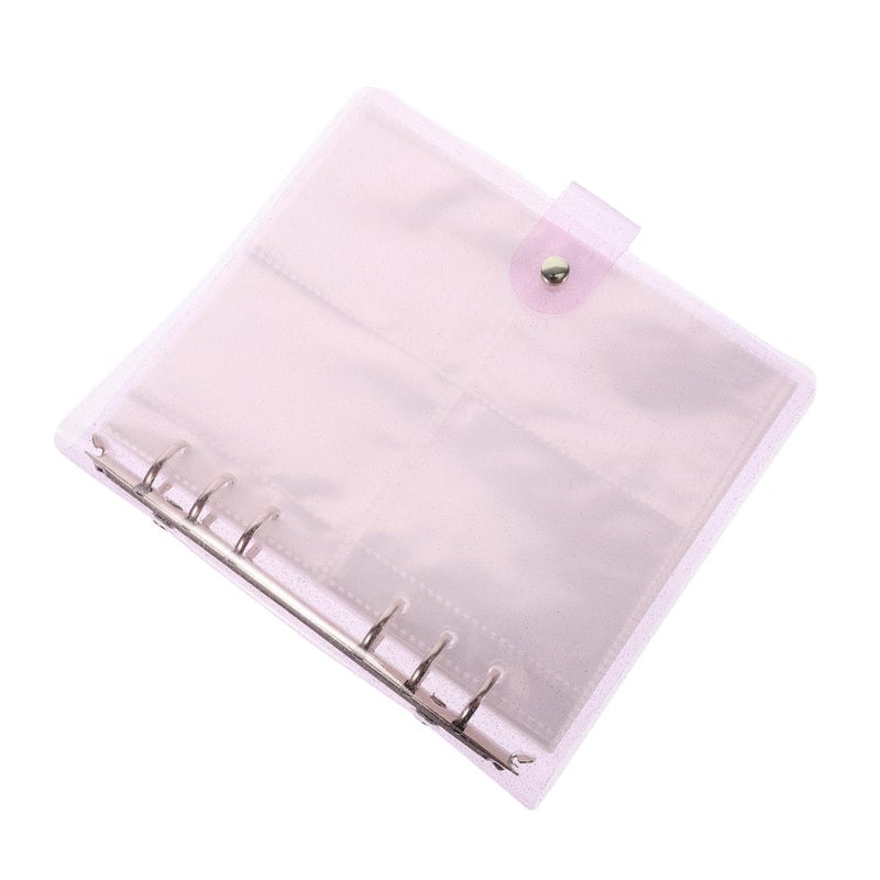 Large Capacity Purple Transparent Photocard Holder Album Loose Leaf Binder - Image 2