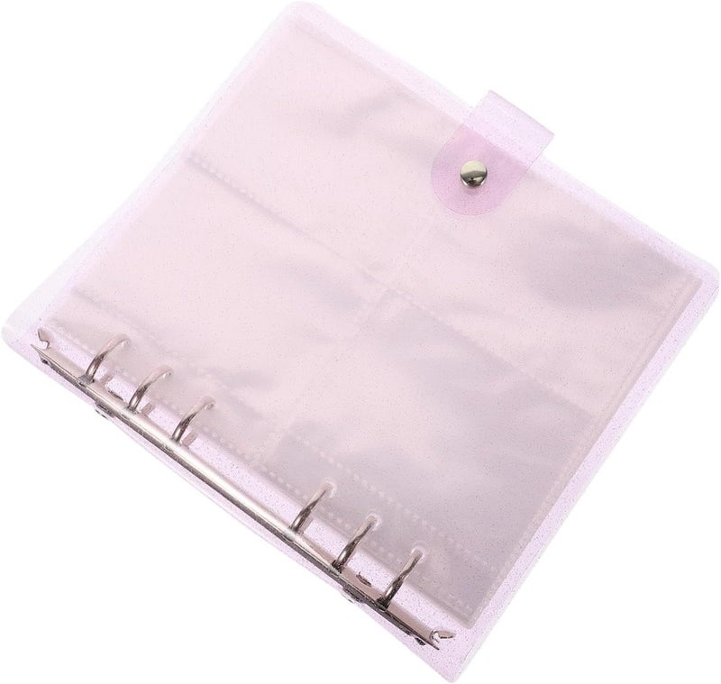 Large Capacity Purple Transparent Photocard Holder Album Loose Leaf Binder - Image 1