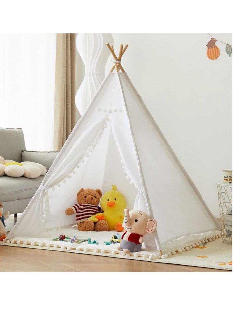 Cool Baby Cool Baby Kids Foldable Teepee Play Tent with String Lights 140*140*145cm White  - Image 3