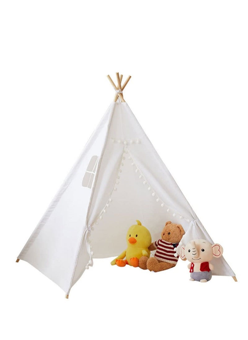 Cool Baby Cool Baby Kids Foldable Teepee Play Tent with String Lights 140*140*145cm White  - Image 5