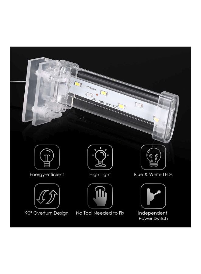 إسكدنيا مصباح LED لحوض السمك مع مشبك ملقط أزرق 17.5سم - Image 3