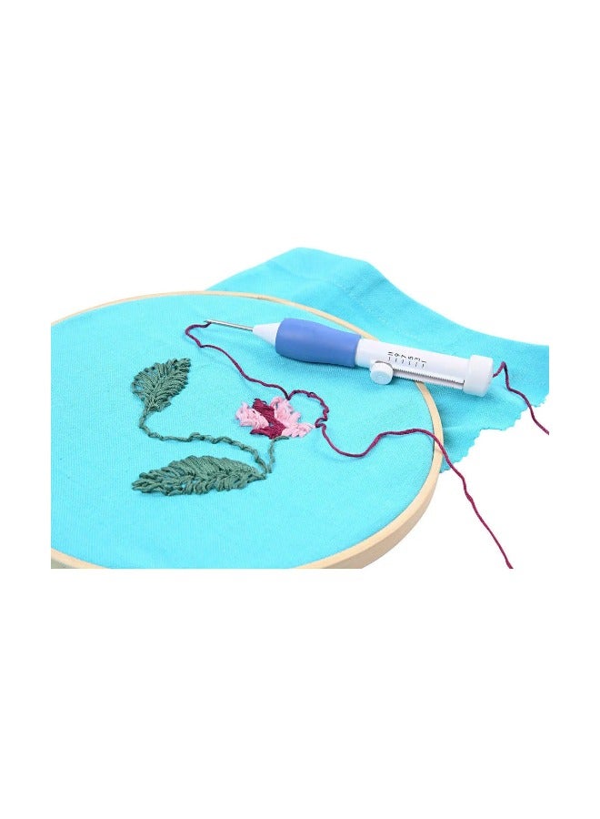 Embroidery Pen Punch Needle Set White/Blue - Image 4