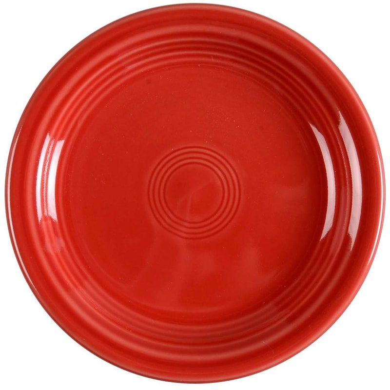 Fiesta® Appetizer Plate, 6.5" – Durable Ceramic, Lead-Free, Dishwasher/Microwave/Oven Safe – Made in USA Dinnerware - Scarlet - Image 2