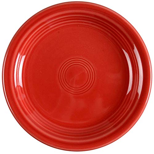 Fiesta® Appetizer Plate, 6.5" – Durable Ceramic, Lead-Free, Dishwasher/Microwave/Oven Safe – Made in USA Dinnerware - Scarlet - Image 1