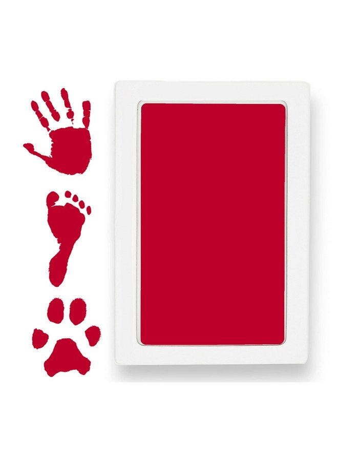 Tiny Gifts Clean Touch Ink Pad for Baby Handprints and Footprints - Inkless Infant Hand & Foot Stamp - Safe for Babies, Doesn’t Touch Skin - Perfect Family Memory or Gift - Red Print Kit by Tiny Gifts - Image 1