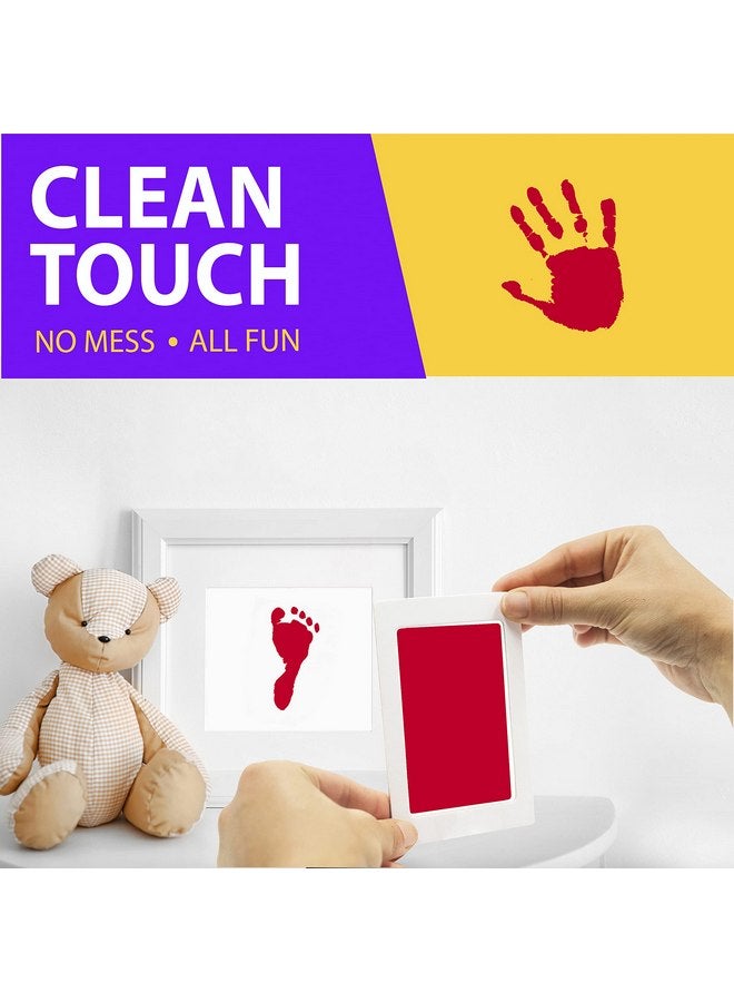 Tiny Gifts Clean Touch Ink Pad for Baby Handprints and Footprints - Inkless Infant Hand & Foot Stamp - Safe for Babies, Doesn’t Touch Skin - Perfect Family Memory or Gift - Red Print Kit by Tiny Gifts - Image 3