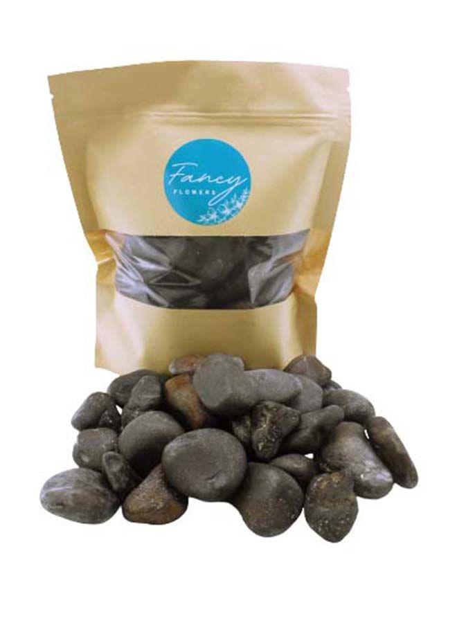 FANCY FLOWERS Natural Polished Decorative Grey Stones Pebbles For Flowerpot, Garden And Aquarium Decoration (2) - Image 1