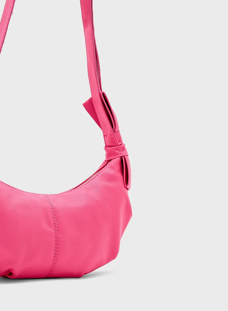 جينجر Metallic Crossbody Bag