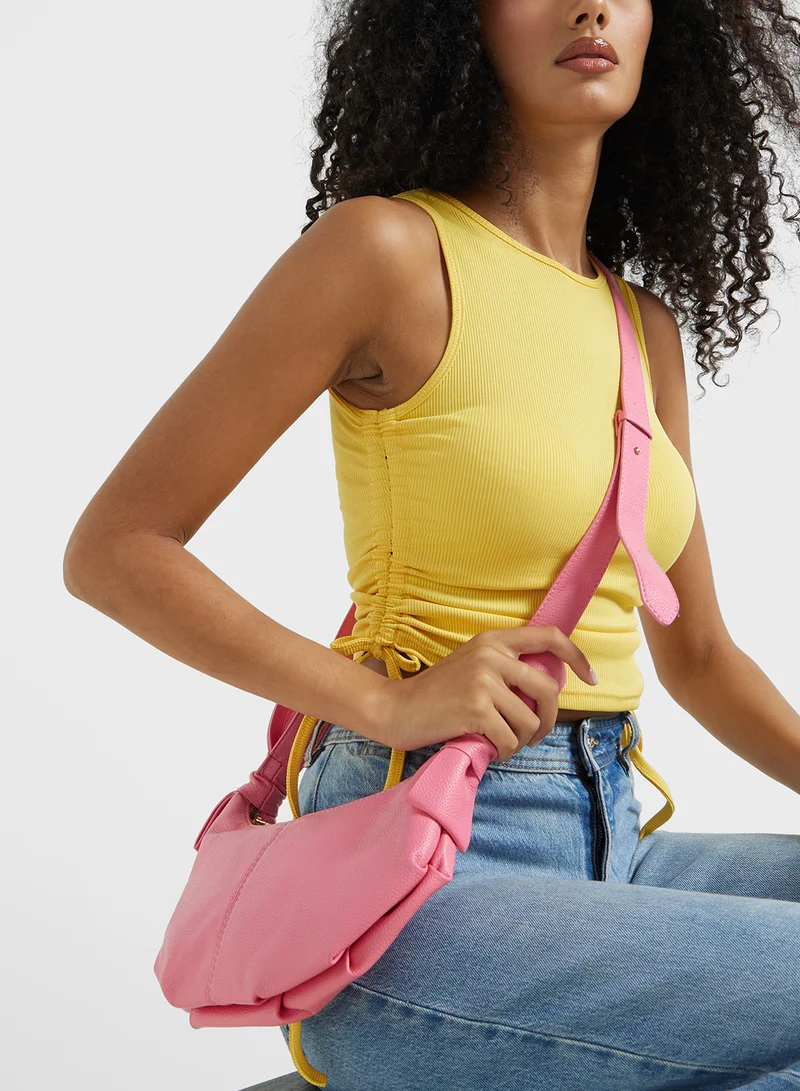 جينجر Metallic Crossbody Bag