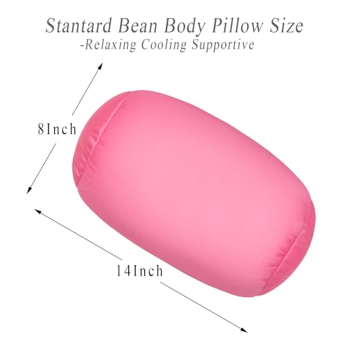 FABSKIY Squishy Microbead Neck Pillow, 7Inch x 12Inch Soft Travel Body Bed Pillow Bean Pillow for Kids Adult Chair Sleeping Car Seat, Fun Dormroom - Image 5