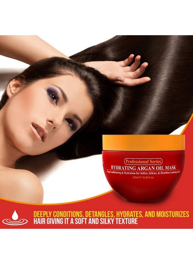 Arvazallia Hydrating Argan Oil Hair Mask and Deep Conditioner for Dry or Damaged Hair - 8.45 Oz - Image 3