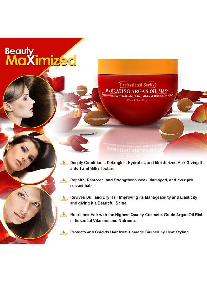 Arvazallia Hydrating Argan Oil Hair Mask and Deep Conditioner for Dry or Damaged Hair - 8.45 Oz - Image 5