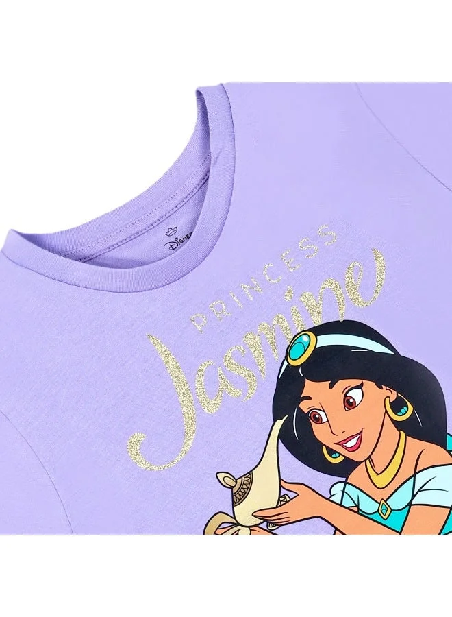 Disney  Disney Princess  Girl's Short Sleeve 100% Cotton T-Shirt for Women | Best Price UAE