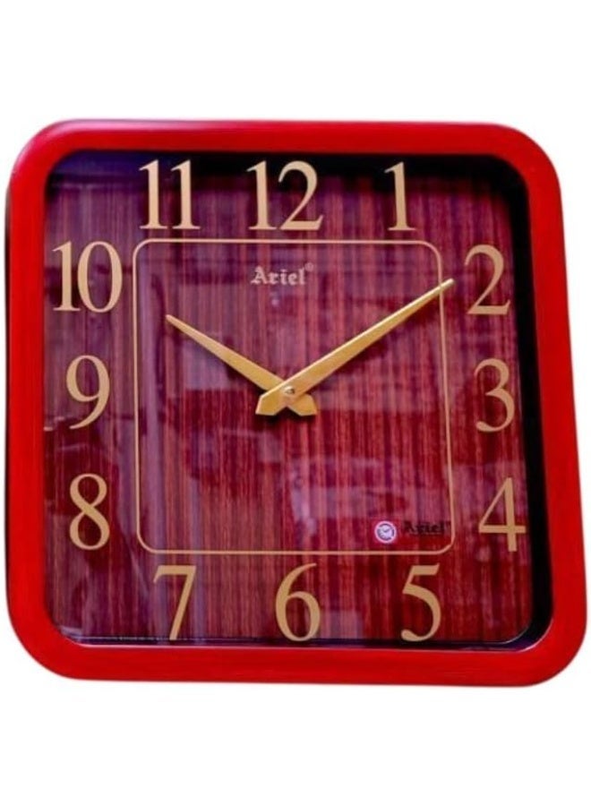 Ariel ساعة حائط أرييل التناظرية | حركة سكونية | تصميم كلاسيكي | قرص سهل القراءة | ديكور المنزل والمكتب - Image 1