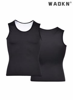 WAOKN Men Sauna Shaper Vest Thermo Sweat Shapewear Slimming Tank Top Gym Fitness Workout Zipper Corset Shirt Fat Burning Slimming Body Shaper Sauna Vest  - Image 5