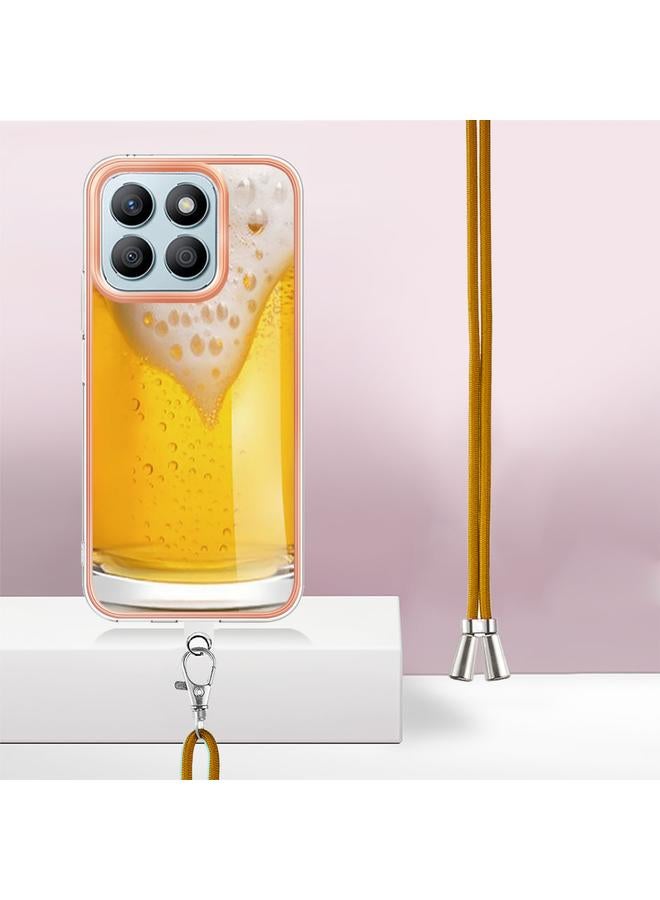 S-TOP Case For Honor X8b Electroplating Dual-side IMD Phone Case with Lanyard - Image 3