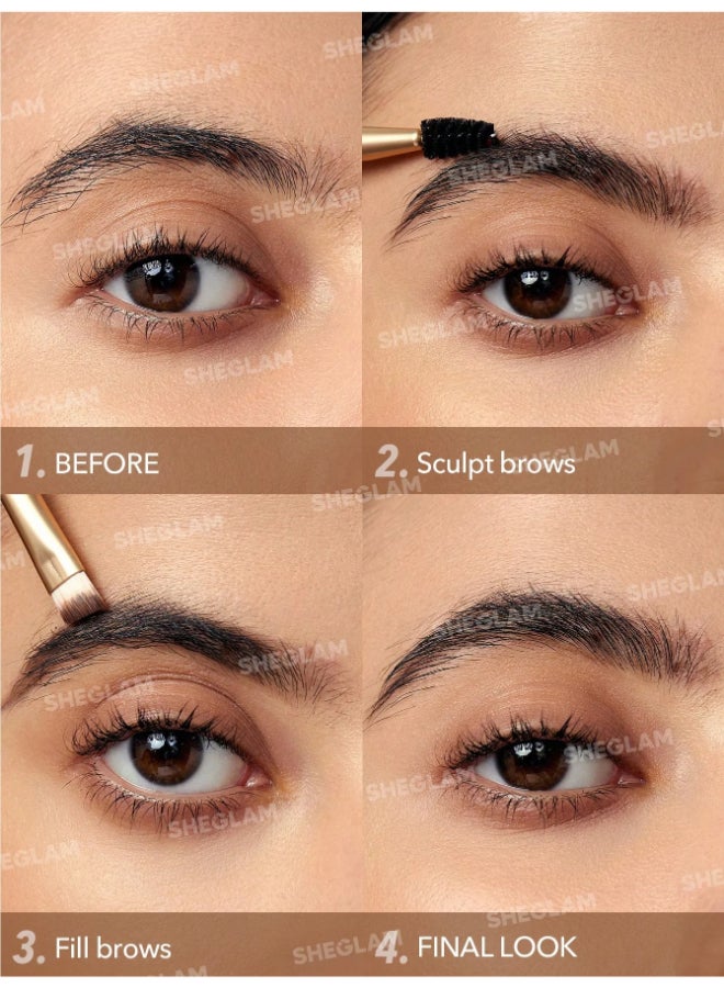 SHEGLAM Boss Brow Waterproof Pomade Dark Brown - Image 4