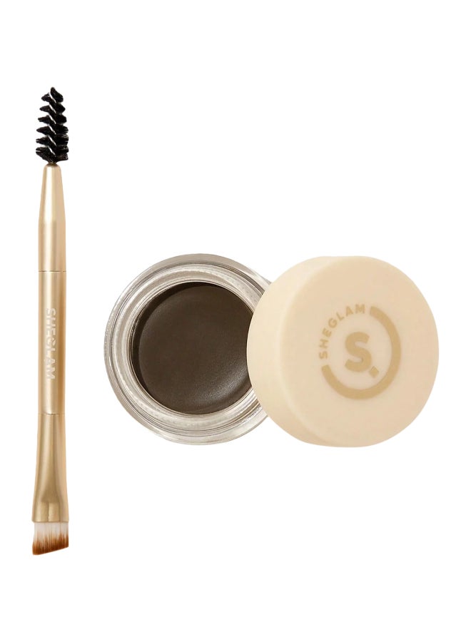 SHEGLAM Boss Brow Waterproof Pomade Dark Brown - Image 1