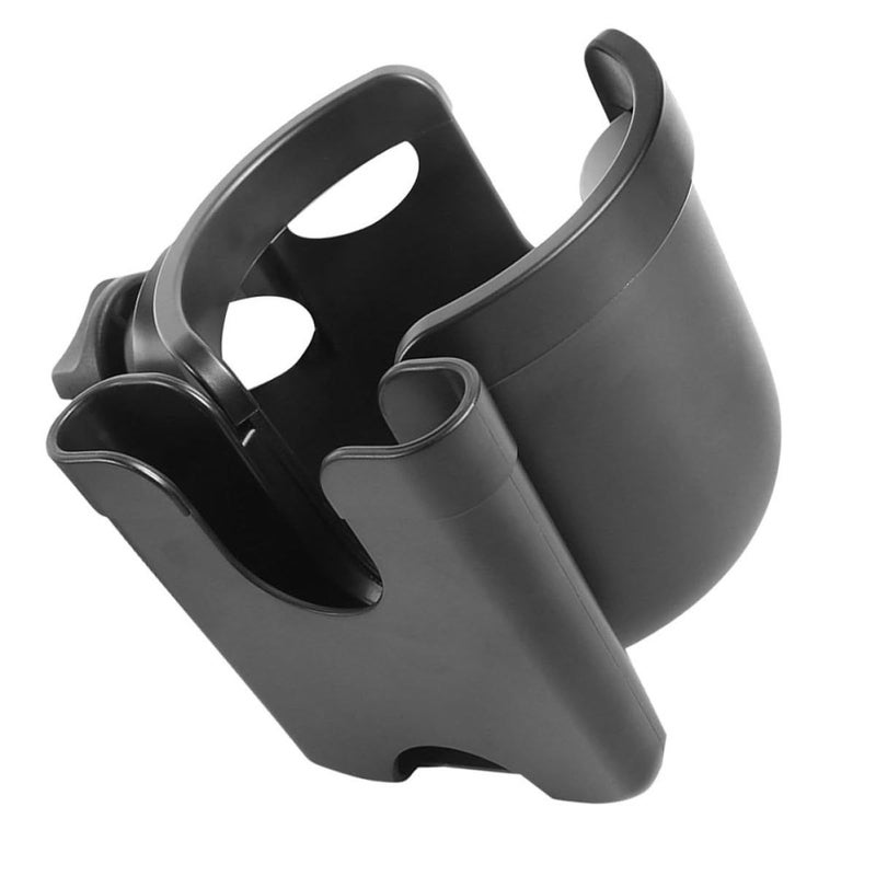 Universal Stroller Cup Holder with Phone Pocket ABS Plastic Cart Bottle Rack for Travel - Image 2