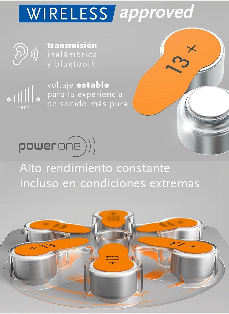 Power One Hearing Aid Battery Power One Size 13 Made in Germany Genuine 60 Pack  - Image 4
