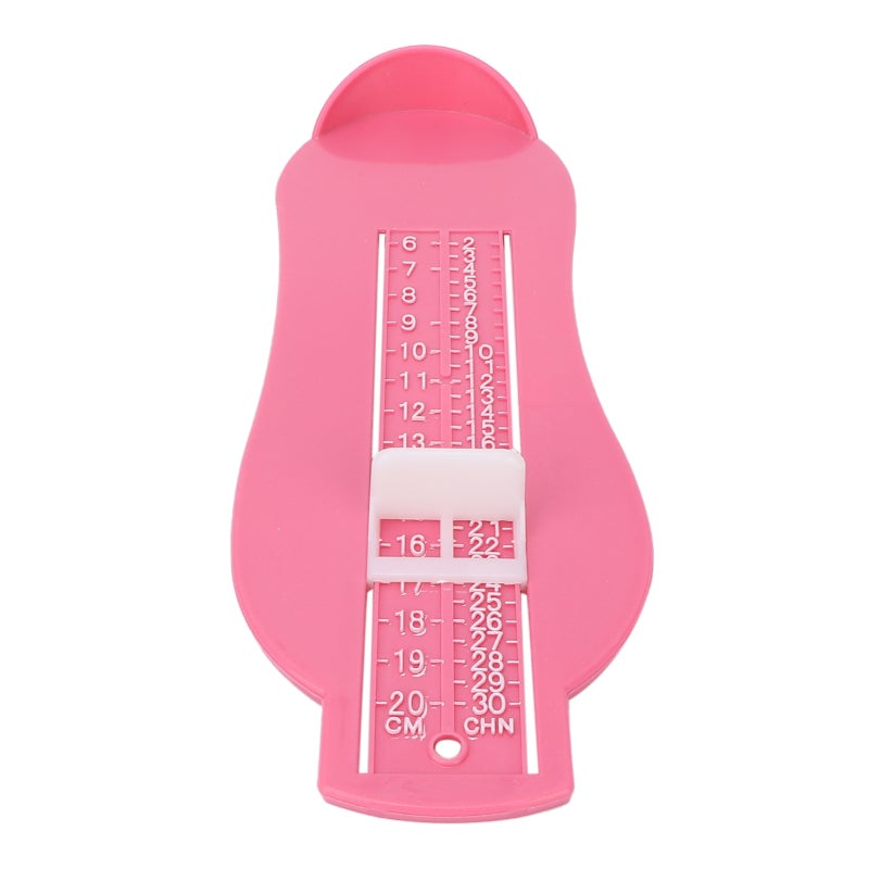 Baby Shoe Sizer: Pink High-Quality ABS Foot Measuring Device - Smooth Polished Non-Slip Heel Fixation Foot Measuring Tool for Baby And Kids Foot Measurement - Image 5