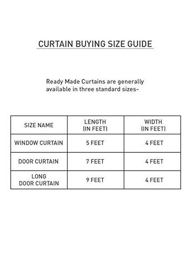 Exporthub Polyester & Polyester Blend Solid Grommet Eyelet Curtain for Door, 7 X 4 Feet, Cream, Pack of 1 (EHSPR499_74) - Image 2