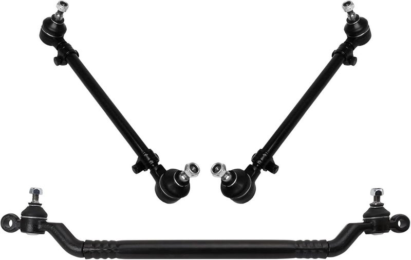 TRQ Front Steering Kit Compatible with 1985 BMW 524td 1982-1988 528e 1983-1984 533i 1985-1988 535i 633CSi 635CSi 1988 M5 1987-1988 M6 - Image 1