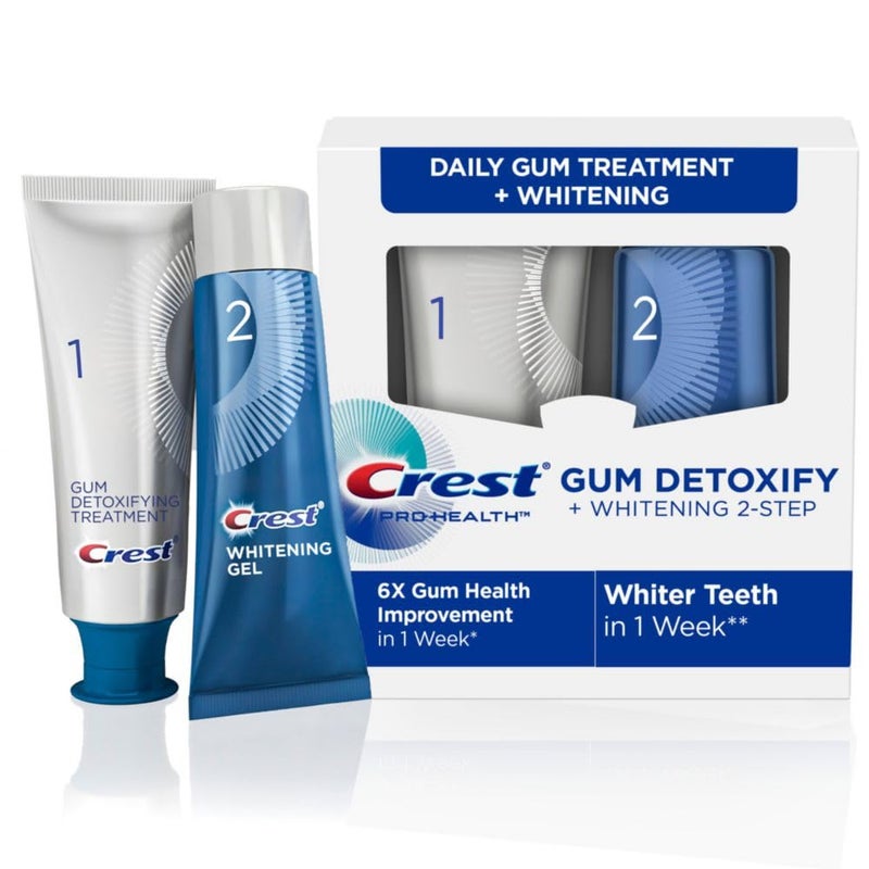 Crest Pro-Health Gum Detoxify + Whitening Two- Step Toothpaste, 4.0 and 2.3 oz - Image 1