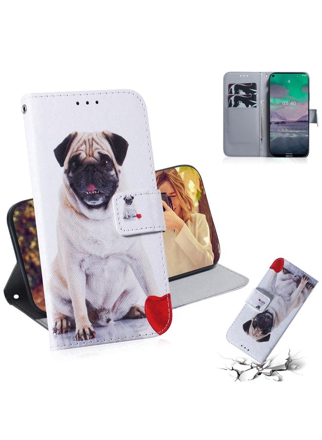 S-TOP Case For Nokia 3.4 Coloured Drawing Horizontal Flip Leather Case, with Holder & Card Slots & Wallet - Image 1