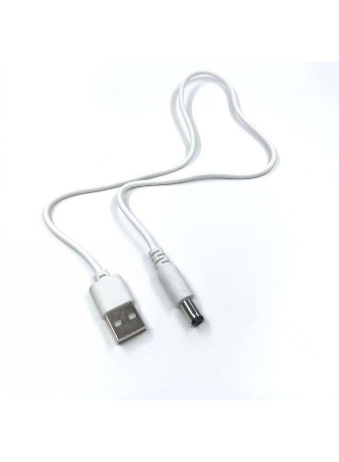 USB To DC5.5 5521 5525 Tuning Fork Charging Wire Small Household Lamp Audio-color:1.5m - Image 3