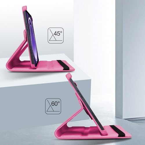 TGK 360 Rotatable Smart Flip Cover for realme Pad 2 Lite 11 inch Tablet Case (Hot Pink) - Image 5