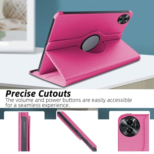 TGK 360 Rotatable Smart Flip Cover for realme Pad 2 Lite 11 inch Tablet Case (Hot Pink) - Image 4
