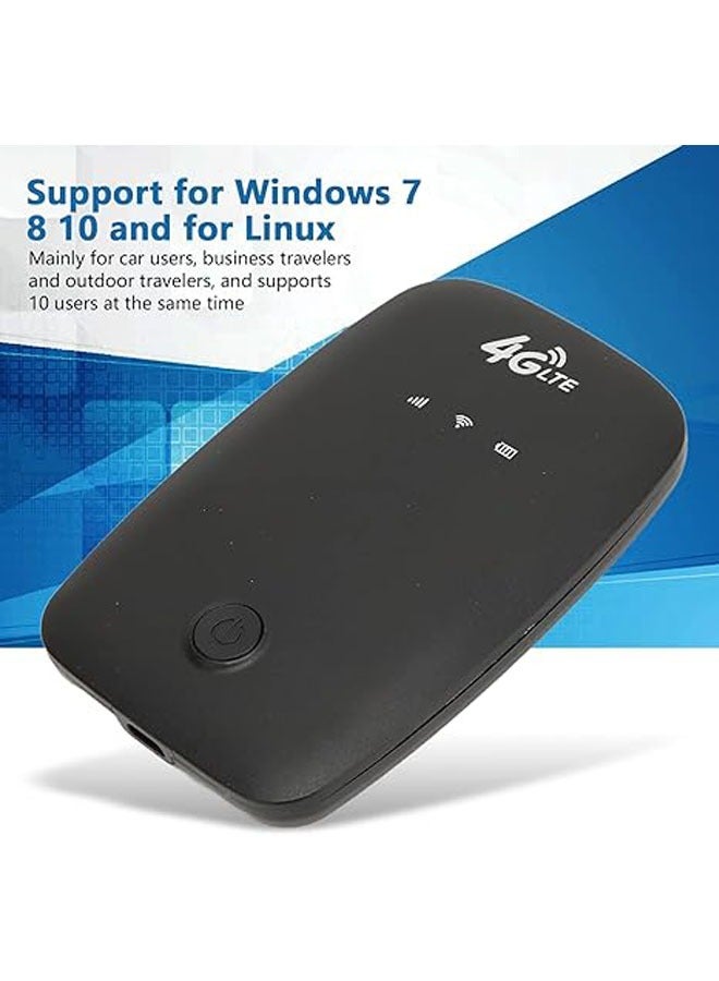 general 4G WiFi Mobile Hotspot Router, Portable WiFi Router with SIM Card Slot, Pocket Wireless WiFi Device with LED Display for Long Standby (Eurasian Version: B1/B3/B5/B7/B8/B20/B40/B41) - Image 4