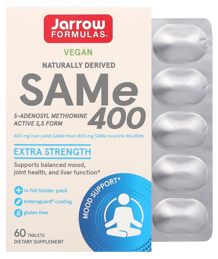 jarrow formulas SAMe 400 400 mg 60 Tablets
