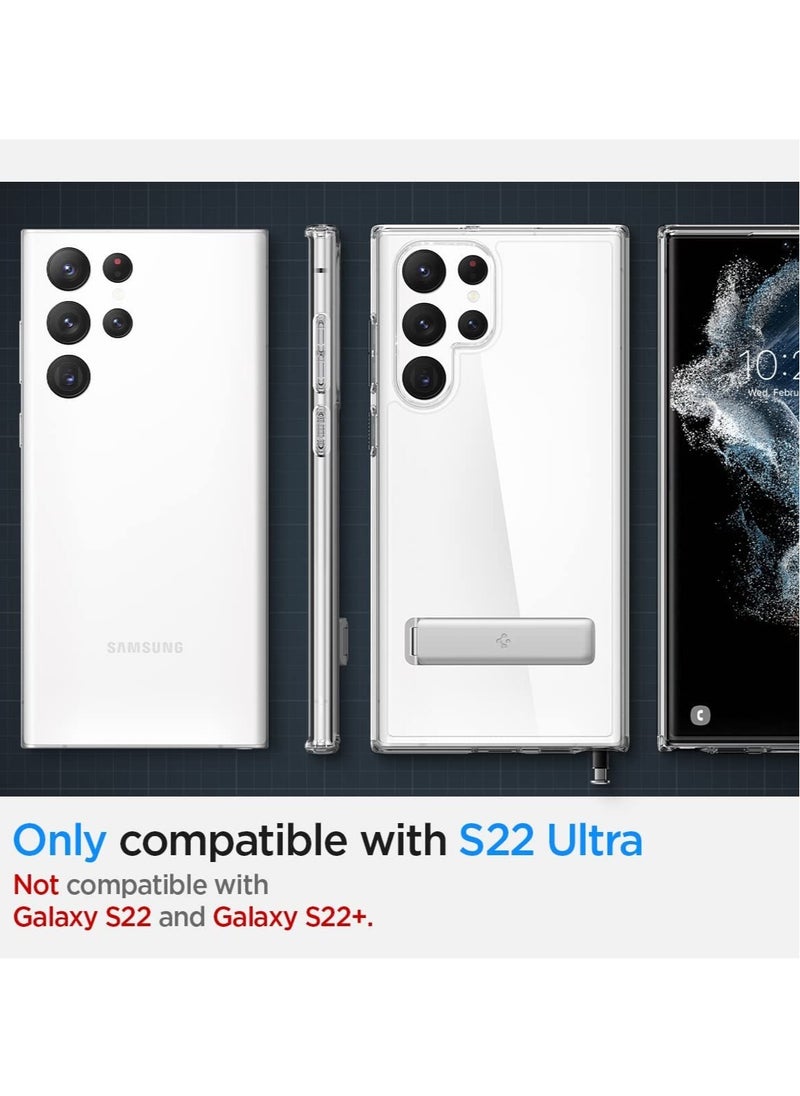 إيروريكس Ultra Hybrid S مصمم لهاتف Samsung Galaxy S22 غطاء جراب ULTRA (2022) - شفاف كريستالي  - Image 2