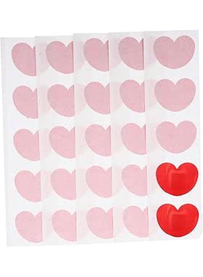 Veemoon Red Heart Shaped Adhesive Bandages 50pcs 52x42mm Self Adhesive Wound Patch - Image 1