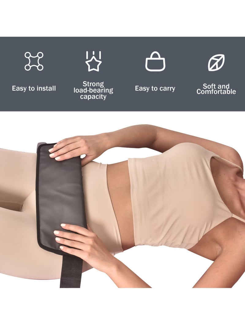 KASTWAVE - Hip Thrust Belt, Hip Belt Pads for Glute Workout,  Dumbbell Gravity Workout, with Dumbbells Kettlebells for Lunges Reverse Squat（Black） - Image 1